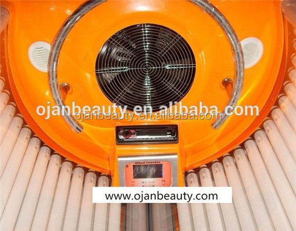 Commerical stand up tanning bed orange vertical skin solarium tanning bed