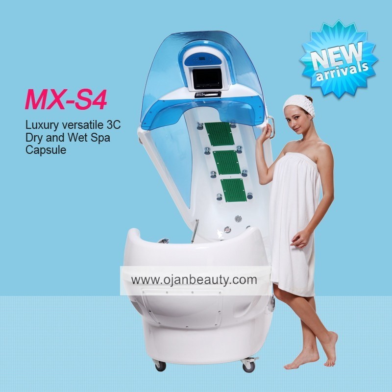 Wet & dry water massage bed / multifunctional spa capsule hydro massage