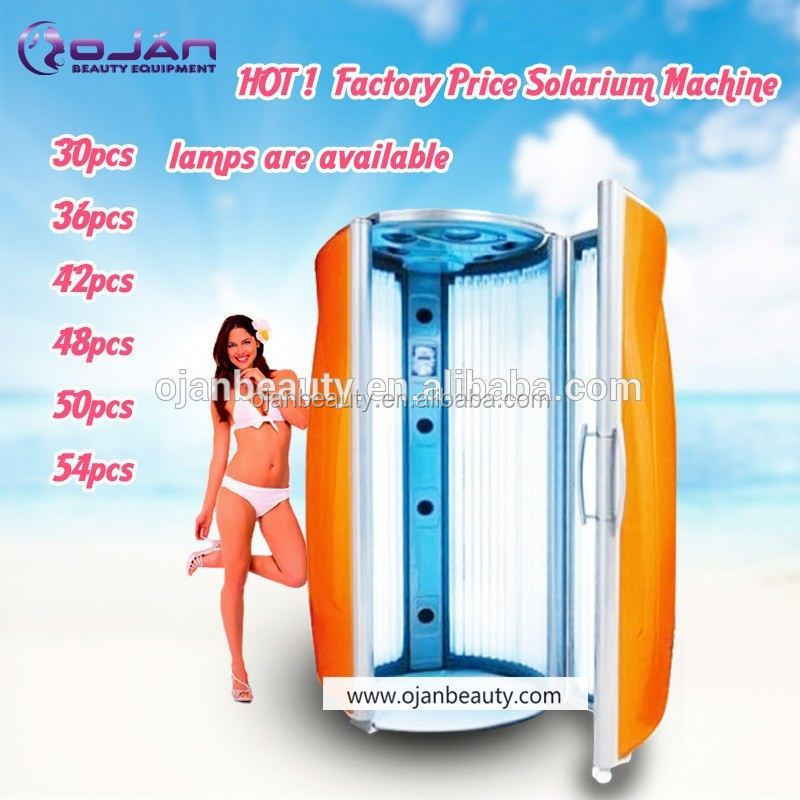 Commerical stand up tanning bed orange vertical skin solarium tanning bed