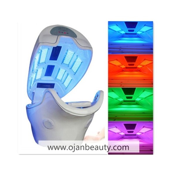 Top sell!!!Far Infrared Sauna Spa Capsule/LED Light Therapy Bed For Full Body Steam