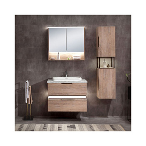 2020 European Style New Modern Furniture Waterproof Wash Sink Basin Wall Mounted Mdf/Pvc Bathroom Vanity Cabinets