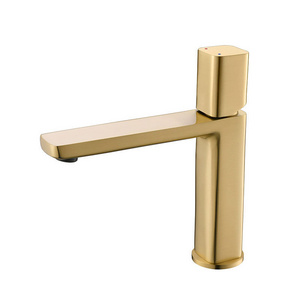 High Quality Contemporary Style Brass Basin Single Handle Metering Faucet