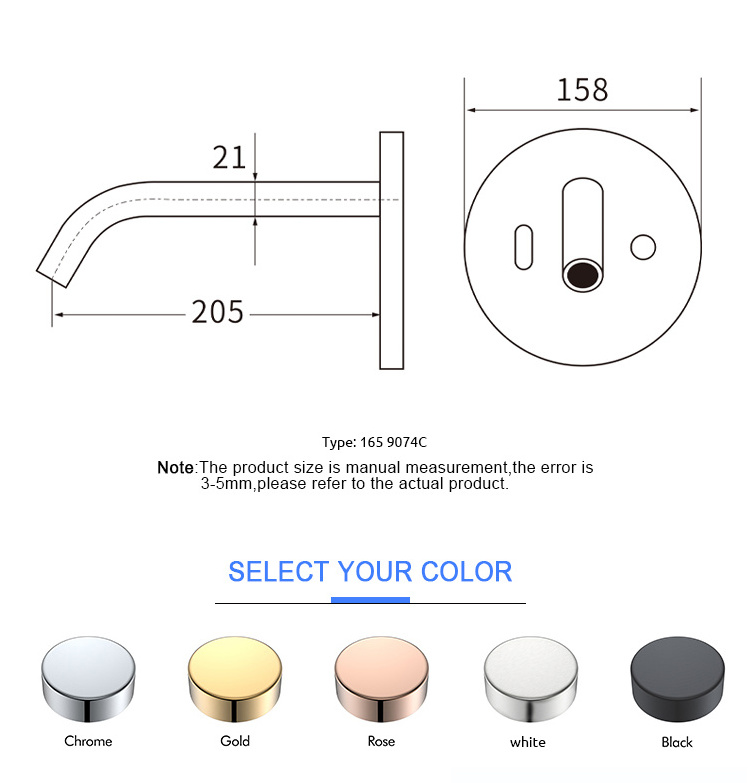 Touchless Stainless Steel Sink Smart Infrared Automatic Motion Touchless Sensor Faucet Bathroom Faucet