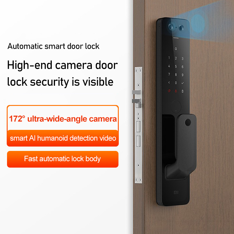 M-XM-Fully Automatic Pro 2022 Mijia Mihome Security Protection Biometric Digital Electronic Smart Lock With  Camera  Fingerprint