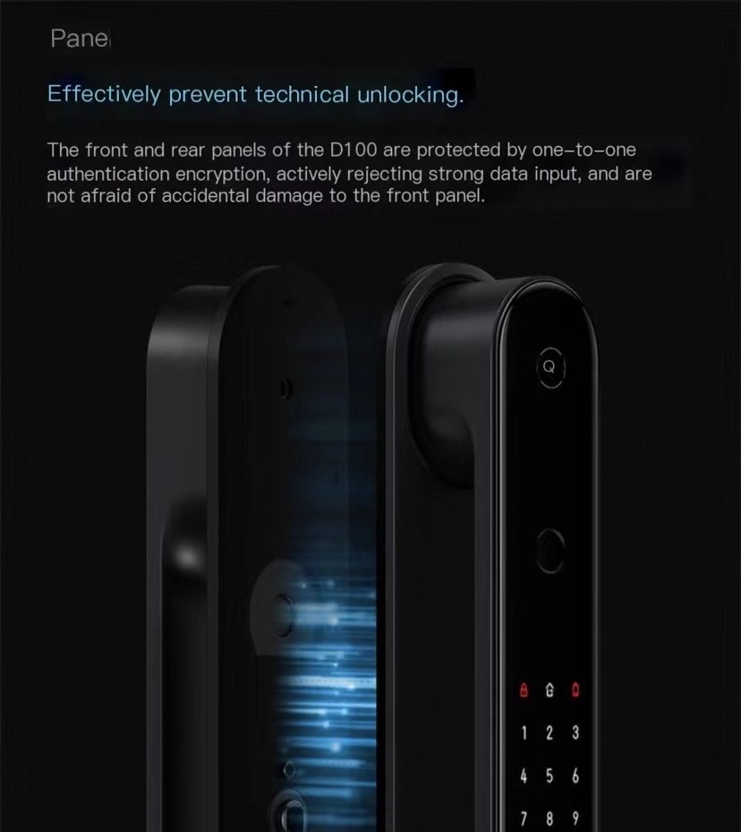 M-D100-1-1 2022 Mijia Mihome HomeKit App Security Protection Intelligent Digital Electronic Smart Fingerprint Password Door Lock