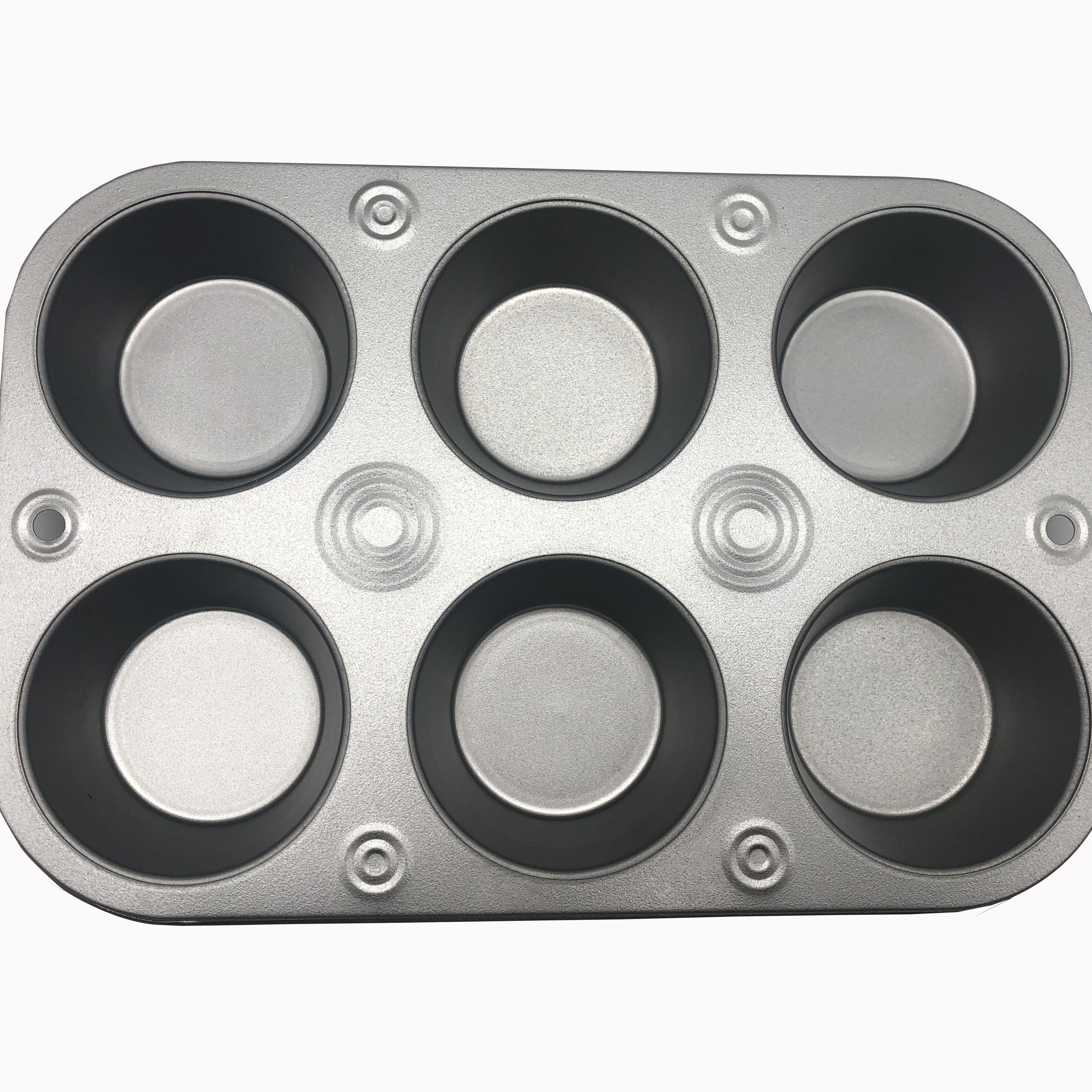 6 hole Non-stick Muffin Pan Tray Dessert Cake Cupcake Cookie Mold Kitchen Tool