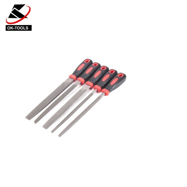 KAFUWELL FC0005 High Quality Hand Tools 5pcs High Speed Steel Diamond Needle File Set 200MM