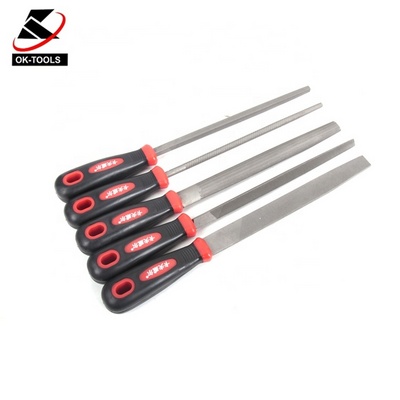 KAFUWELL FC0005 High Quality Hand Tools 5pcs High Speed Steel Diamond Needle File Set 200MM