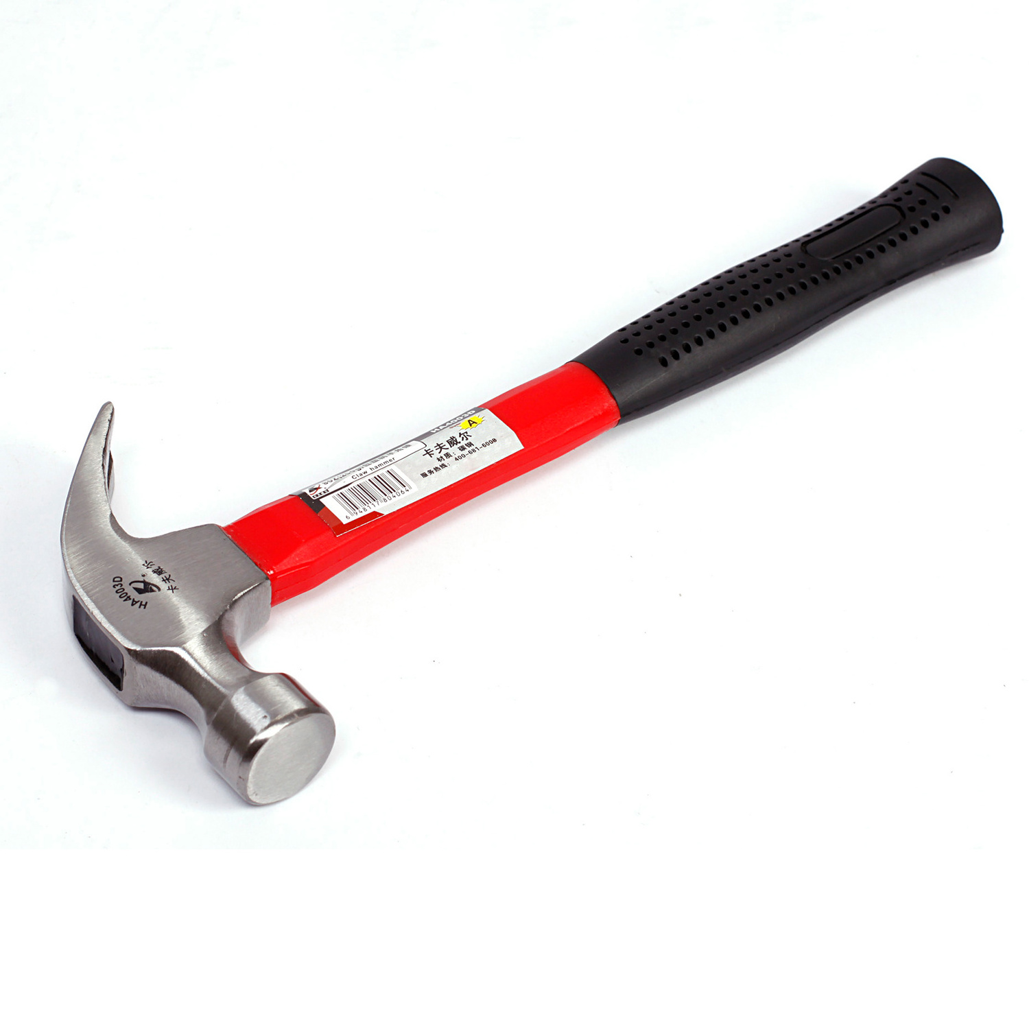 KAFUWELL Fiberglass Handle 8oz 12oz 16oz Nail Hammer Carbon Steel Claw Hammer With Plastic Handle