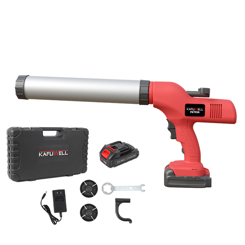 KAFUWELL P4703A 21v Electric Handheld Seam Glue Gun Cordless Sealant Caulking Gun 18v Battery Double Component Seaming Glue Gun