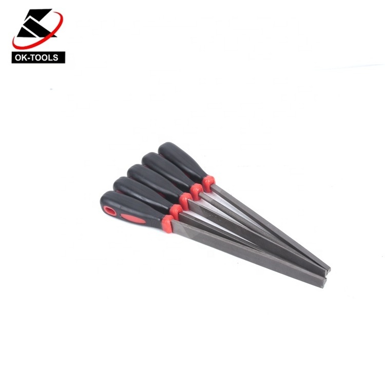 KAFUWELL FC0005 High Quality Hand Tools 5pcs High Speed Steel Diamond Needle File Set 200MM