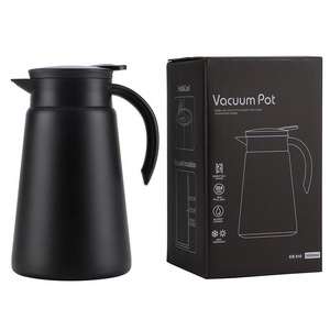 600ml 800ml 1000ml Double Wall Stainless Steel 304SS Vacuum Flasks Insulated Thermos Tea Coffee Pot Coffee Carafe with Handle