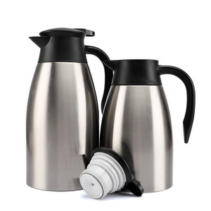 Classic Wholesale 2000ML Double Wall Stainless Steel Insulated Thermos Tea Coffee Pot Thermal Coffee Carafe