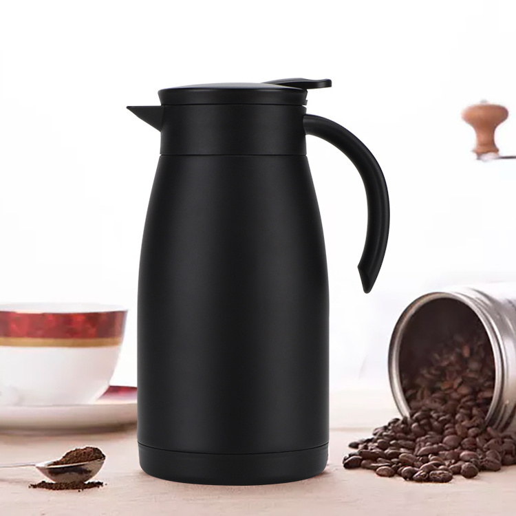 750ML Double-Wall Stainless Steel Thermal Coffee Pot Tea Pot Vacuum Flask Coffee Carafe