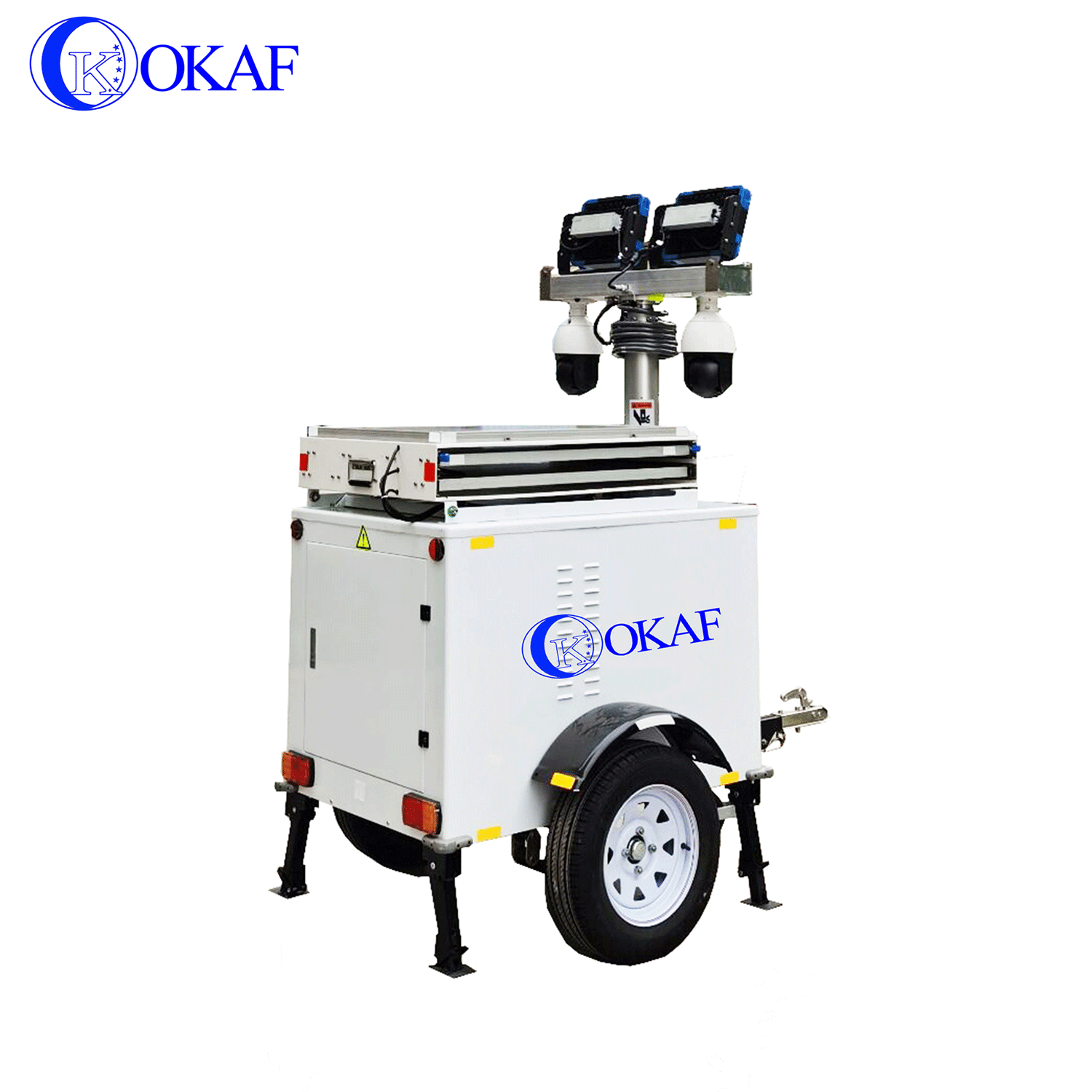 OK-PRO7 Mobile CCTV Camera Surveillance Solution Waterproof Solar CCTV Trailer