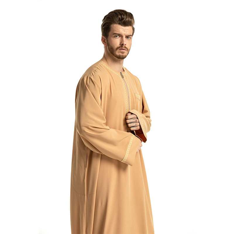 High Quality Arabic Thobe For Men Islamic Clothing Thobe Abaya Daffah Al-Aseel Haramain Qamis daffah al aseel thobe