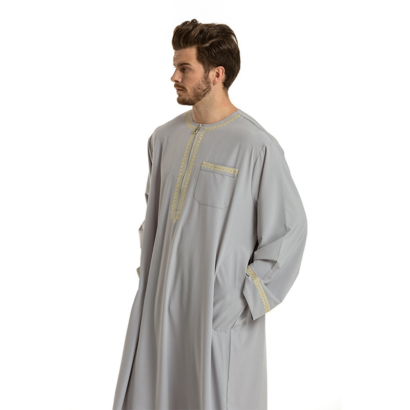 High Quality Arabic Thobe For Men Islamic Clothing Thobe Abaya Daffah Al-Aseel Haramain Qamis daffah al aseel thobe