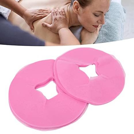 100pcs Massage Bed Hole Towel Disposable Non Woven Face Cradle Covers Fabric Massage Table Bed Pillow Hole Towel Face Hole Mat