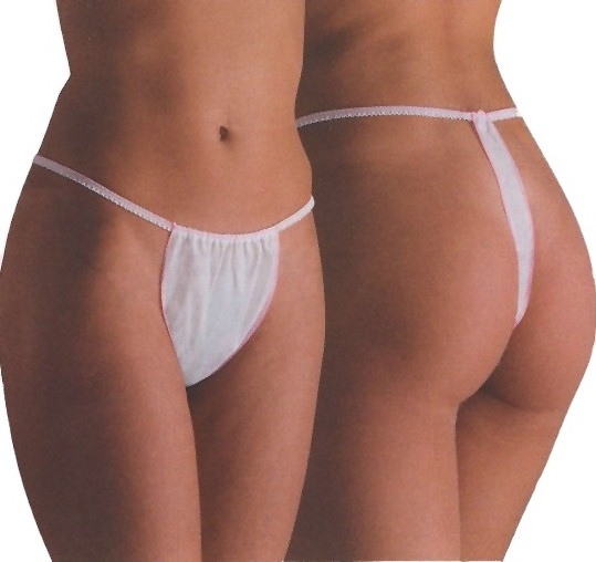 Hot Selling Sexy Lady Spa Tanning , Beauty Care Product Disposable G String/Brief/Panty/Thong/Tanga For Trade Assurance