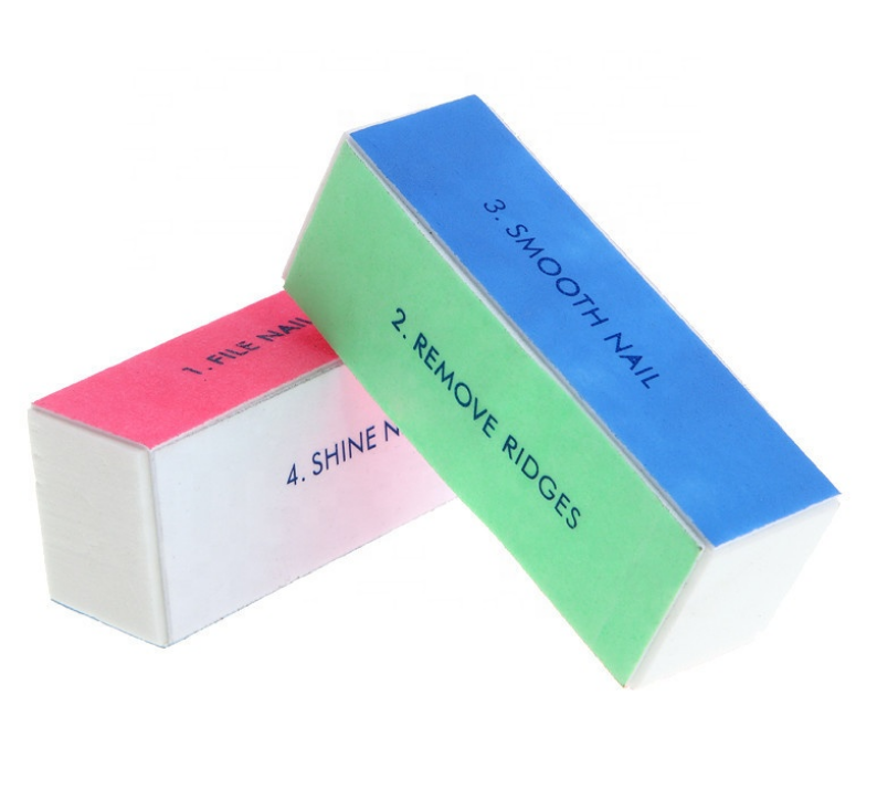 Manufacture Supply 4 Way Shiny Nail Buffing Block Wholesale Custom Best Nail Buffer And Shiner For Pedicure Manicure