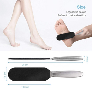 Professional Pedicure Foot File  Double Sided Pedicure Rasp Stainless Steel Foot File Metal Foot File