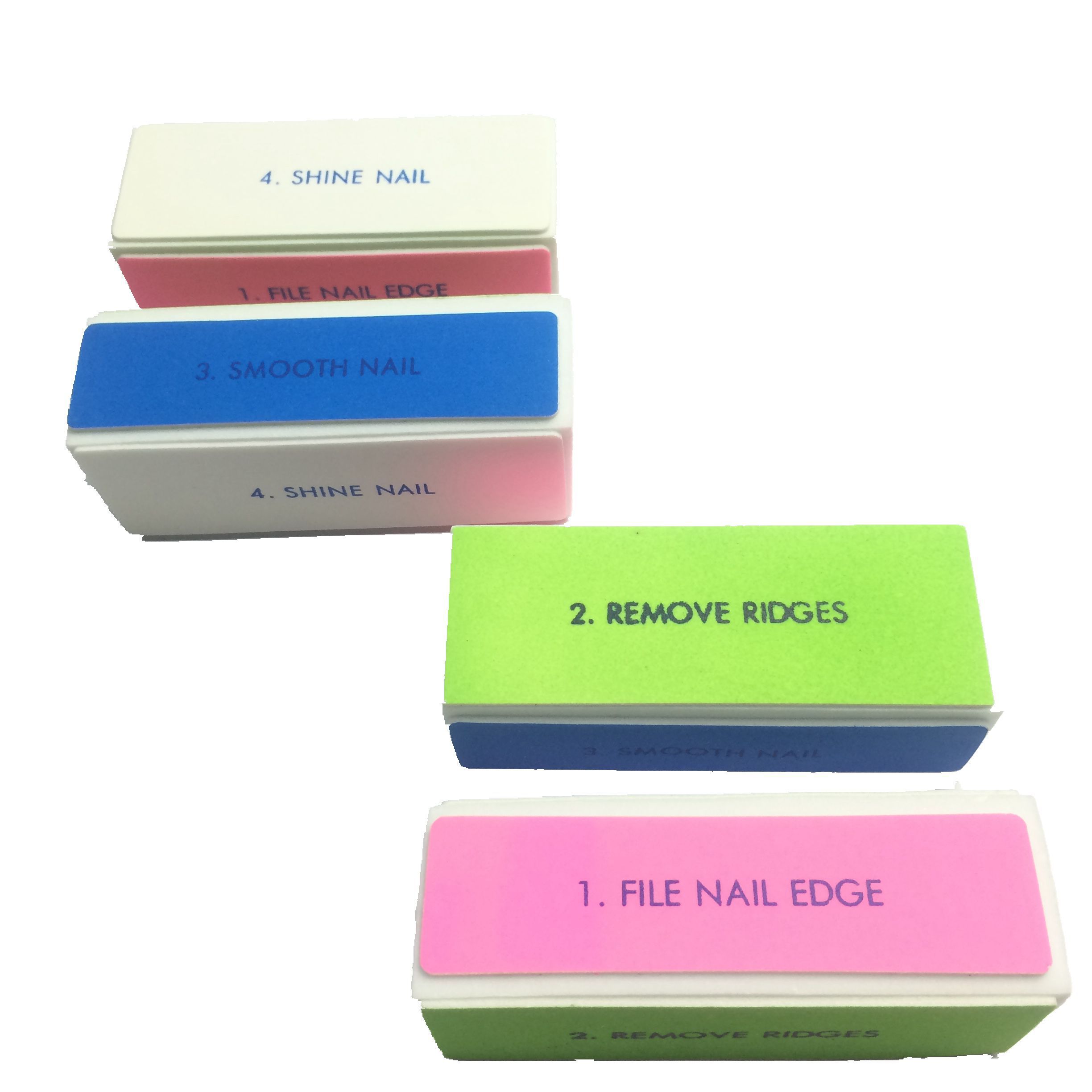 Professional Manicure Tools Kit Rectangular Art Care Buffer Block 100/180 Nail Files Buffer