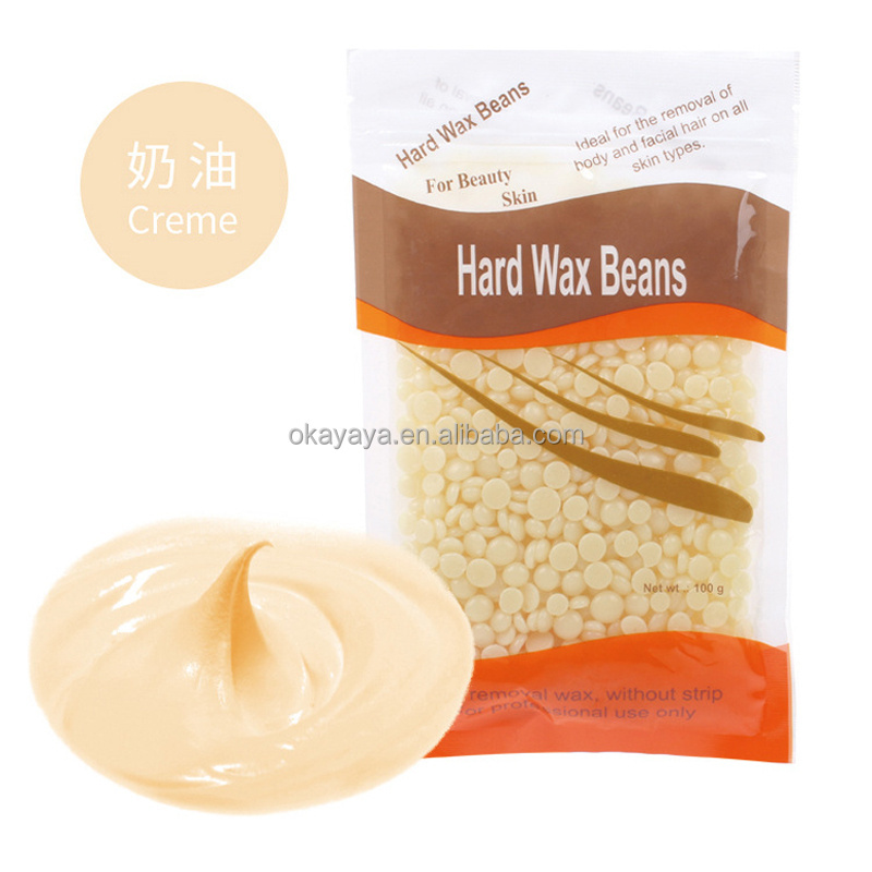 Hard Wax Beads for Hair Removal for Brazilian Underarms Bikini Back and Chest Pearl Beans for Wax Warmer Chamomile