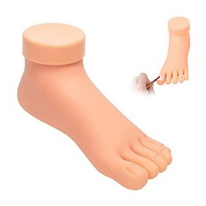 Hot Selling Practice Fake Foot Model Flexible Movable Soft Silicone Prosthetic Manicure Tool for Nail Art Training