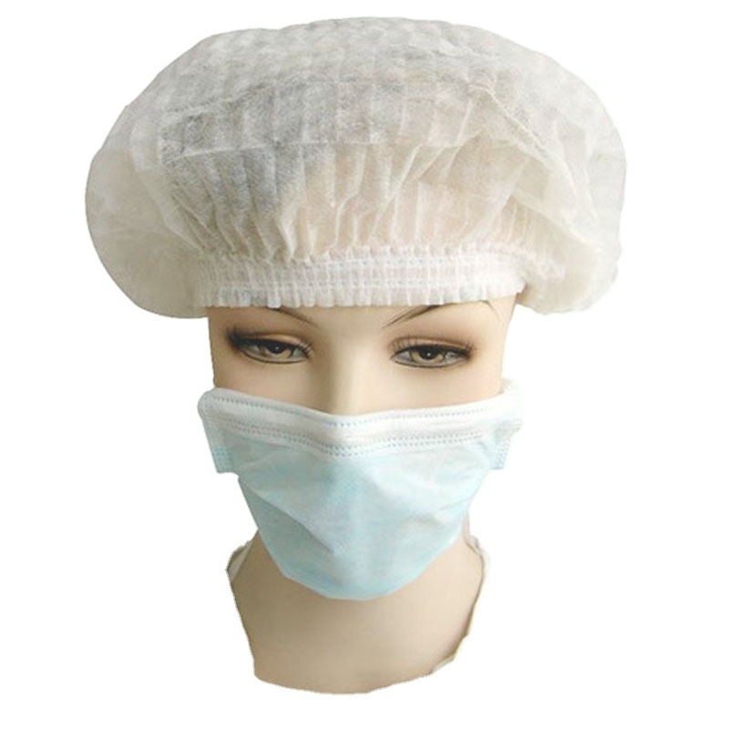 Non Woven Hair Net For Head Non Woven Bouffant Surgical Medical Hair Disposable Cap For Hospital Hotel