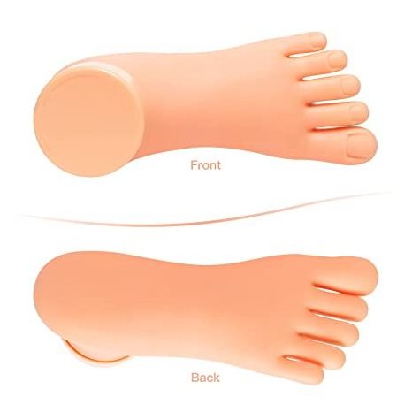 Hot Selling Practice Fake Foot Model Flexible Movable Soft Silicone Prosthetic Manicure Tool for Nail Art Training