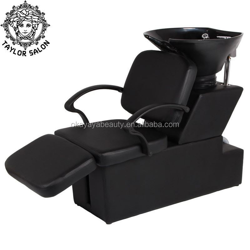 hair salon shampoo chair black shampoo bed portable wash chair with sink