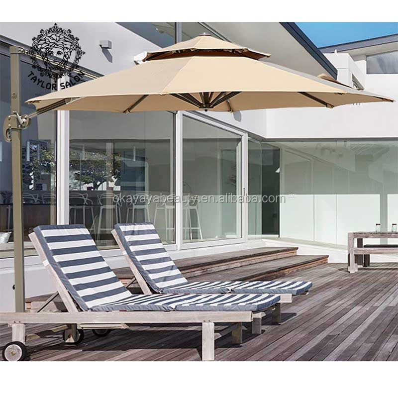 Wholesale garden furniture outdoor big umbrella hotel use cantilever parasol umbrella