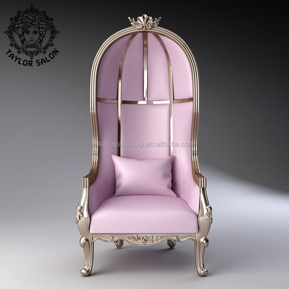 Nails and pedicure salon furniture luxury throne king and queen chair gold wedding chairs for bride and groom