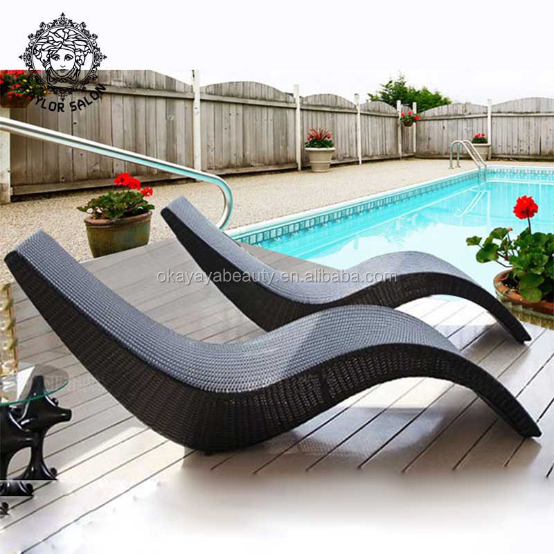 Beach Hotel Sun Deck Chair swimming Pool Chaise Longue Outdoor Furniture Sun Loungers Laying Chair