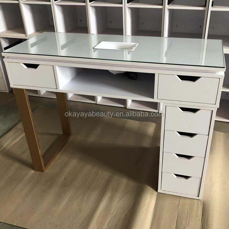 Nail salon furniture equipment nail desk manicure table for sale