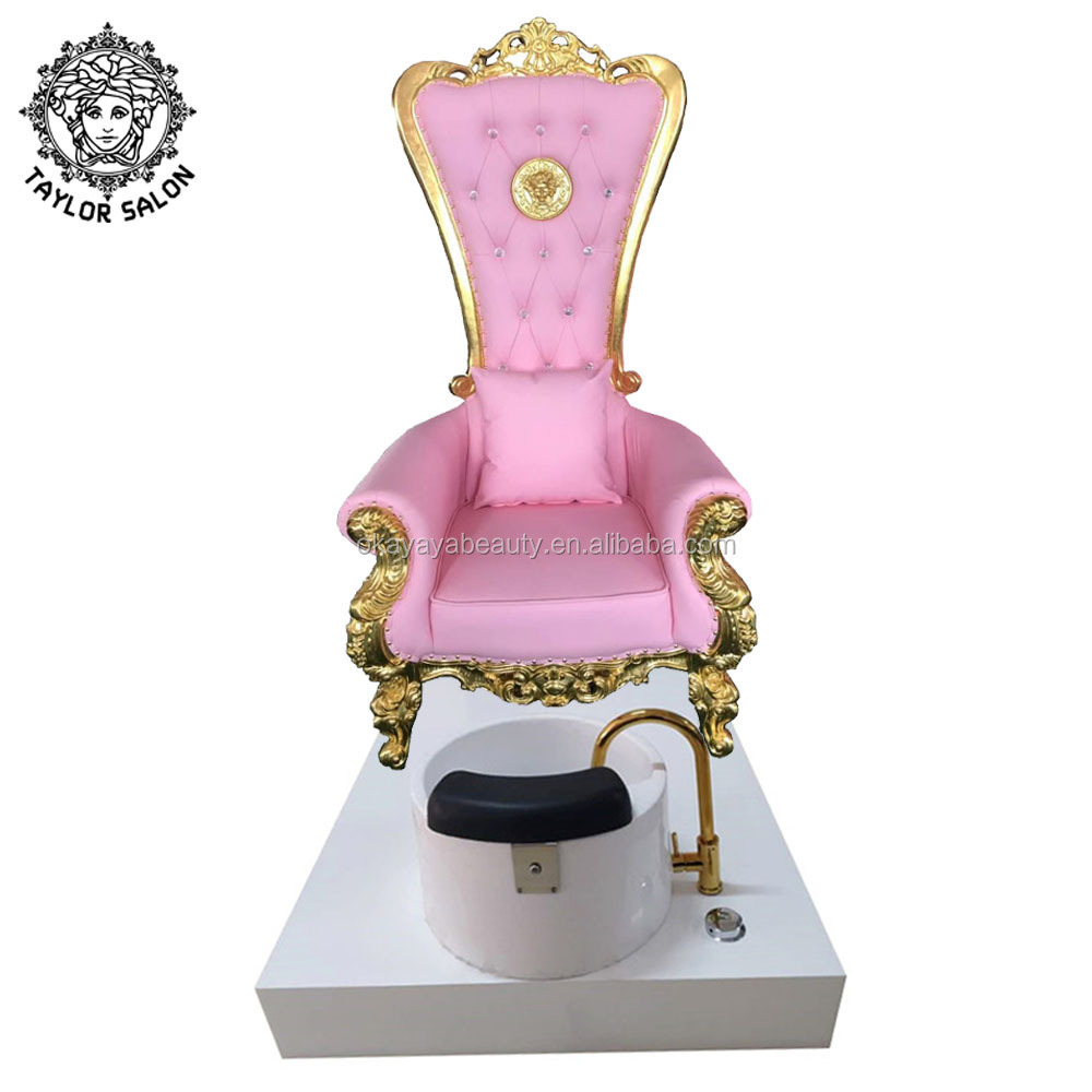 Hot selling nails salon furniture kids spa joy pedicure+chair pink luxury throne spa pedicure chairs