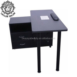 Beauty salon furniture folding nail desk nail tables manicure table with dust collector