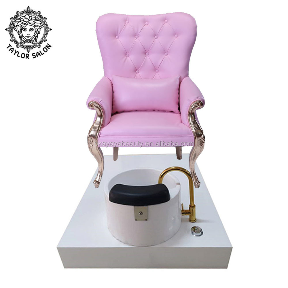 Hot selling nails salon furniture kids spa joy pedicure+chair pink luxury throne spa pedicure chairs