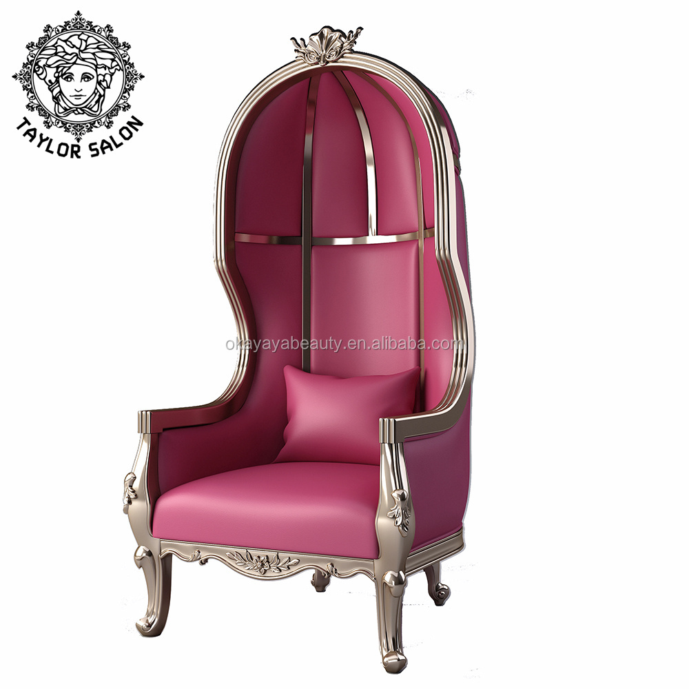 Nails and pedicure salon furniture luxury throne king and queen chair gold wedding chairs for bride and groom