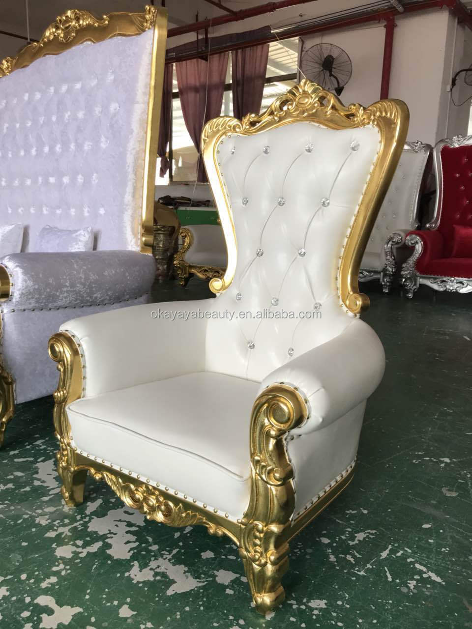 Luxury Hotel Wedding+Chairs Kids Foot Spa Massage Pedicure Chair Royal King Throne Chairs For Sale