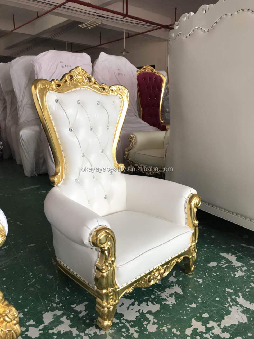 Luxury Hotel Wedding+Chairs Kids Foot Spa Massage Pedicure Chair Royal King Throne Chairs For Sale