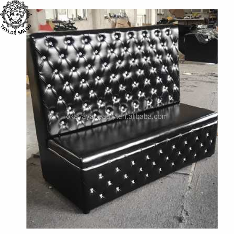 parlour chair barbershop beauty furniture in black design sofa waiting room chair