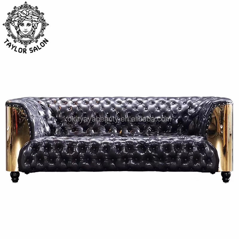 Barber shop aluminum sofa waiting chairs living room sofa cum bed