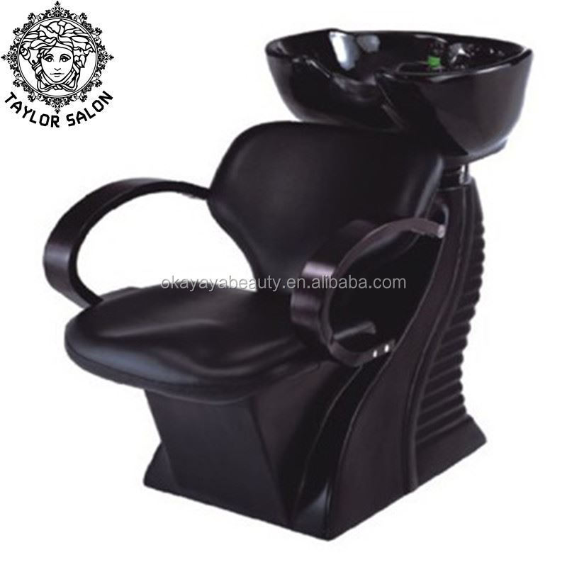 hair salon shampoo chair black shampoo bed portable wash chair with sink