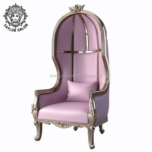 Nails and pedicure salon furniture luxury throne king and queen chair gold wedding chairs for bride and groom