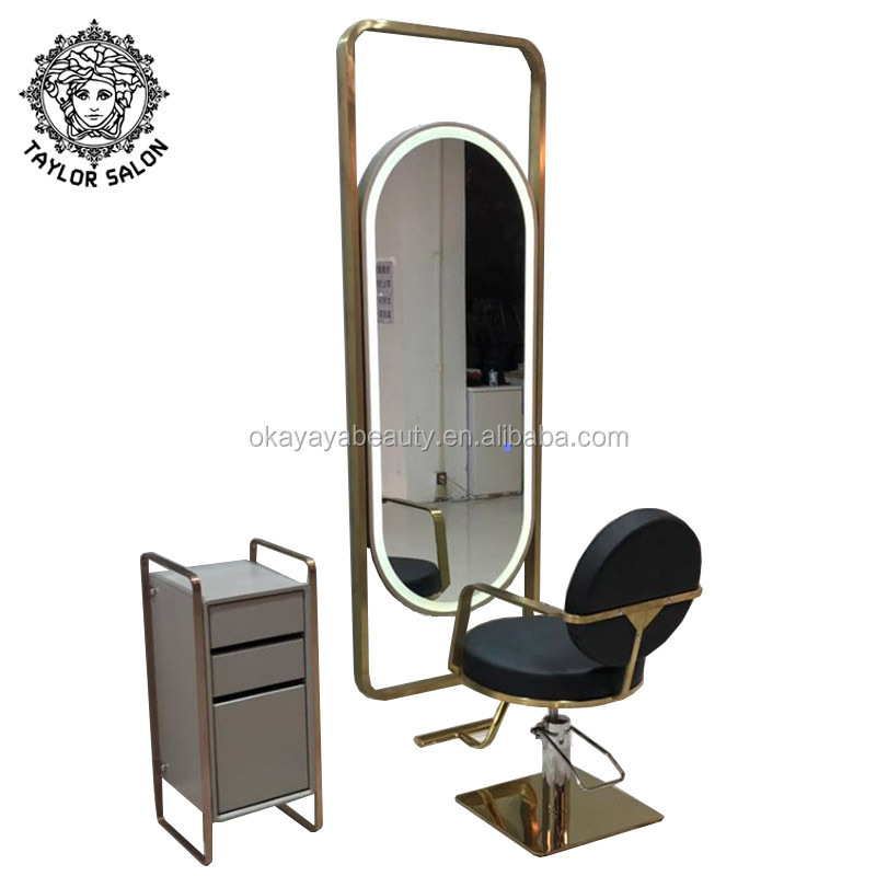 Wholesale hair salon mirror station mirror styling station salon barber mirror for sale