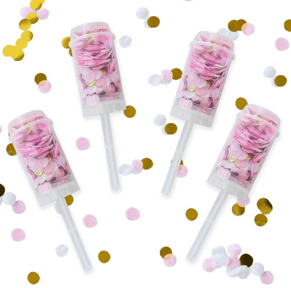 OKAY Push Pop Confetti Poppers for Graduation Gender Reveal