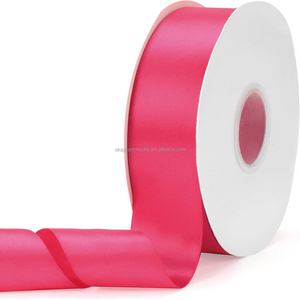 OKAY Factory Directly 1-1/2 Inch (40mm) x 100 Yards Rose Red Satin Ribbon for Wedding Invitations