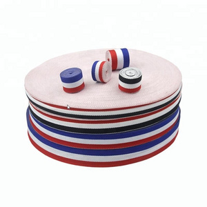 OKAY Red White Blue Country Flag Stripe Ribbon for Medal grade classical stripe polyester grosgrain ribbon