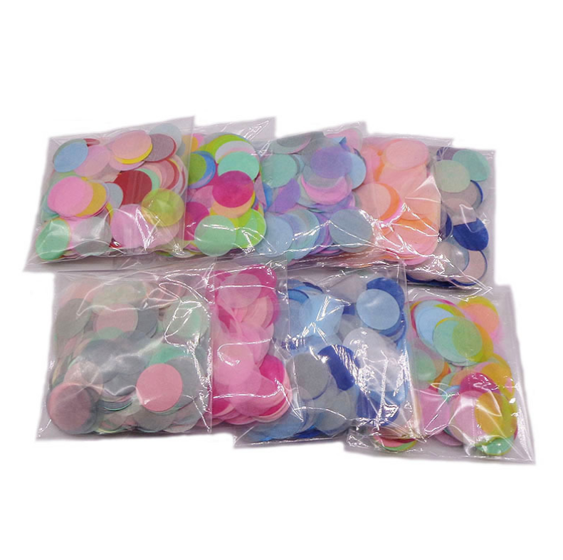 Okay 2.5cm Christmas round colored paper balloon stuffing confetti  Wedding for Various party themed confetti